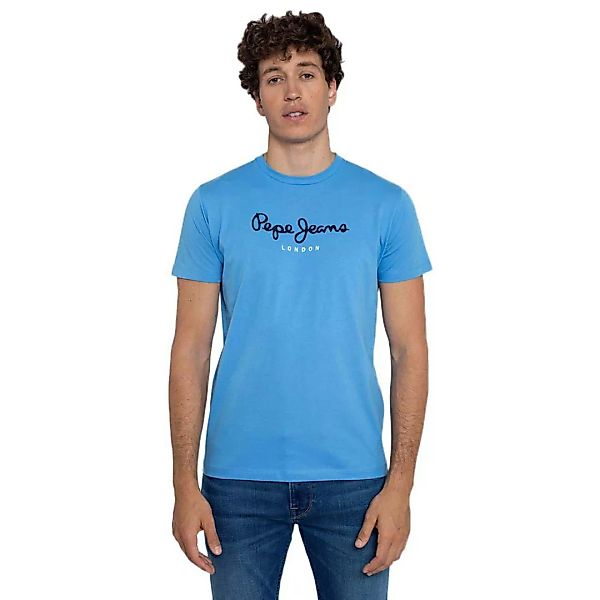 Pepe Jeans Eggo Kurzärmeliges T-shirt 2XL Bright Blue günstig online kaufen