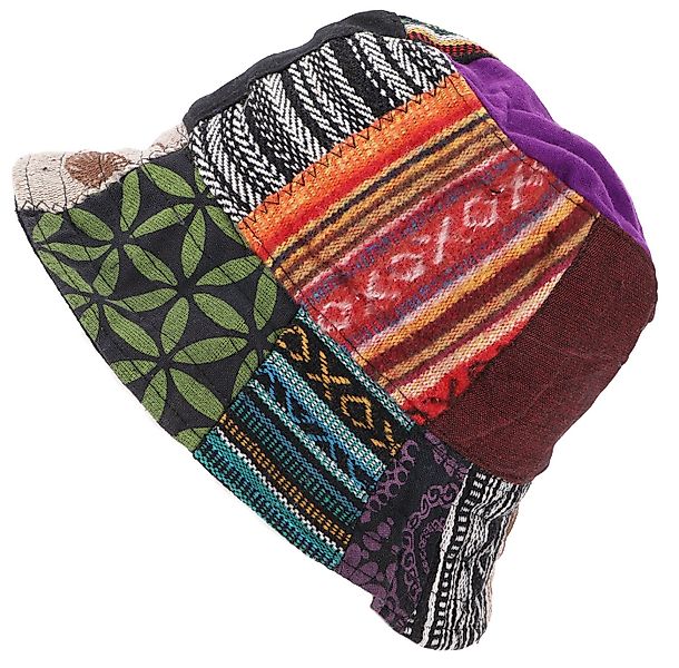 Guru-Shop Strickmütze Sommerhut,Patchwork Schlapphut, Fischerhut,.. günstig online kaufen