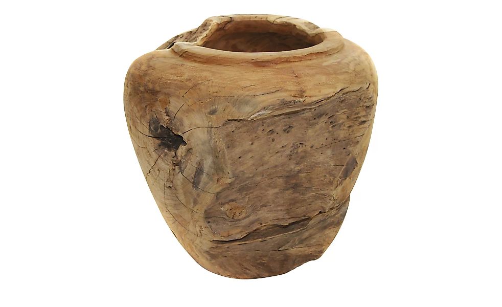 Ploß Deko-Vase - holzfarben - Holz - 40 cm - Dekoration > Vasen - Möbel Kra günstig online kaufen