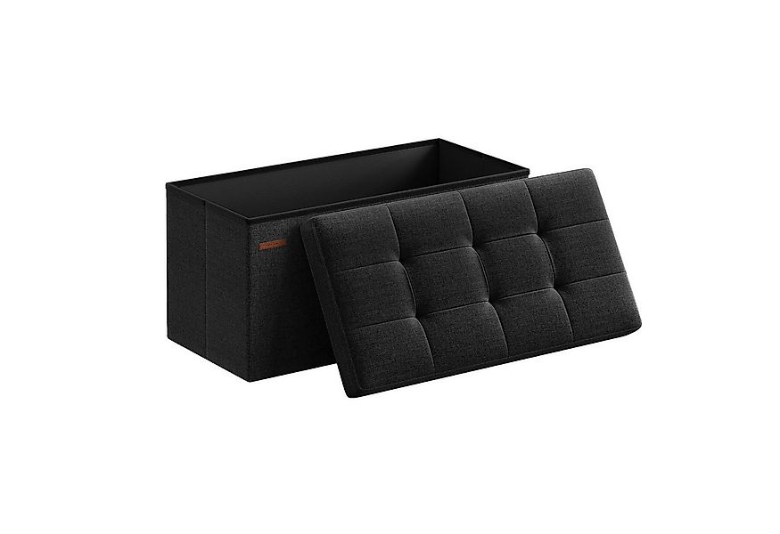 SONGMICS Sitzbank sitzhocker, 76/110cm mit Stauraum, klappbare Sitztruhe, F günstig online kaufen