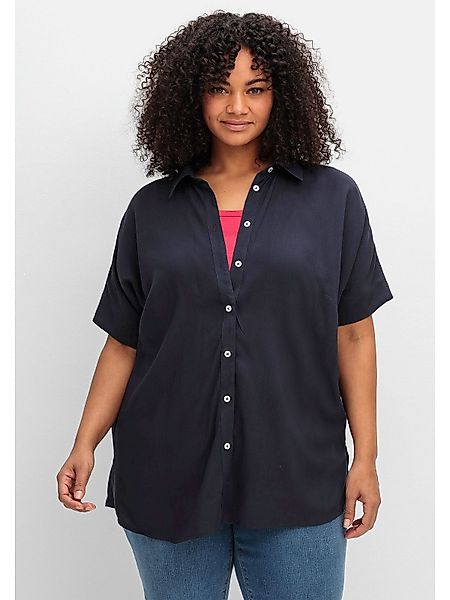 Sheego Hemdbluse Große Größen mit überschnittenen günstig online kaufen