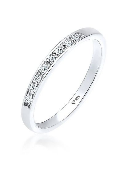 Elli DIAMONDS Verlobungsring Diamant (0.04 ct) Verlobung Beisteckring Silbe günstig online kaufen