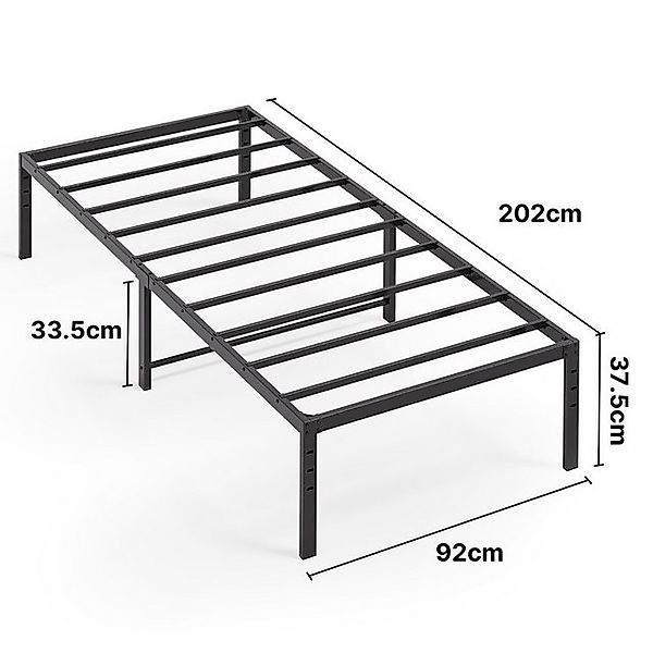 Bealife Bettgestell,Modernes Bett mit Metallrahmen, (Packung, 1-tlg., Metal günstig online kaufen