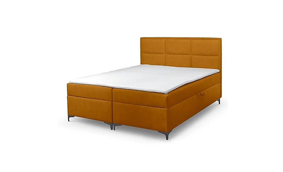 Boxbett mit Bettkasten Vaduz ¦ gelb ¦ Maße (cm): H: 110 Betten > Polsterbet günstig online kaufen