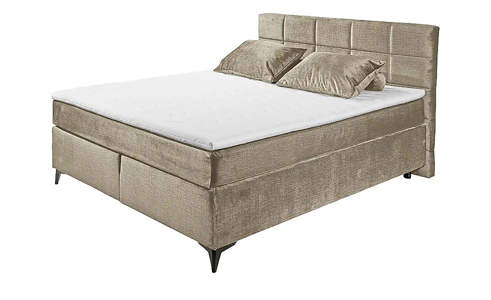 Boxspringbett  Navarra ¦ grau ¦ Maße (cm): B: 183 H: 113 Betten > Boxspring günstig online kaufen
