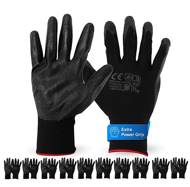 toolmate® Arbeitshandschuhe 10 Paar Arbeitshandschuhe Gartenhandschuhe günstig online kaufen
