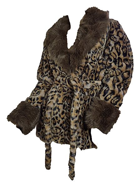 Einkaufszauber Fellimitatjacke Designer Kunstpelz Jacke Leopard günstig online kaufen