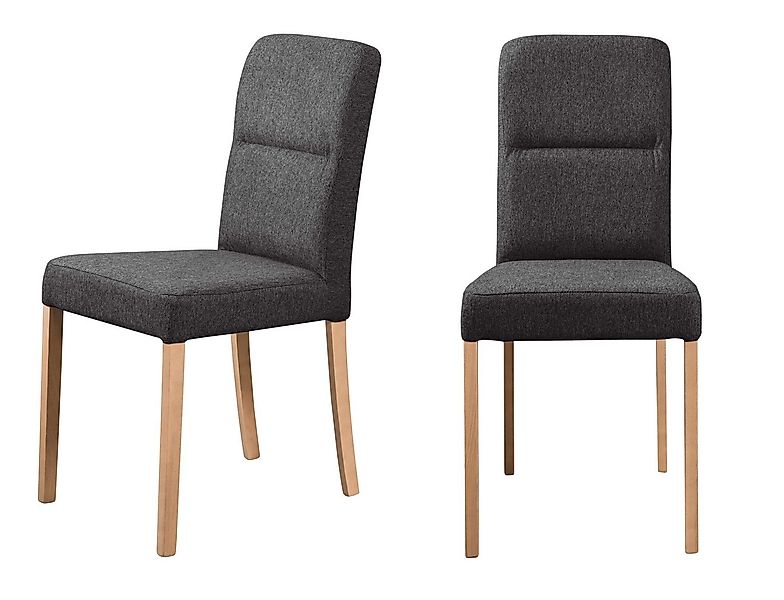 OTTO home 4-Fußstuhl Nina Küchenstuhl, Polsterstuhl (Set, 2 St), Gestell Bu günstig online kaufen