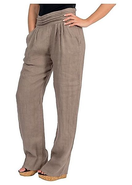 malito more than fashion Leinenhose 2727 bequemer und breiter Gummizug günstig online kaufen