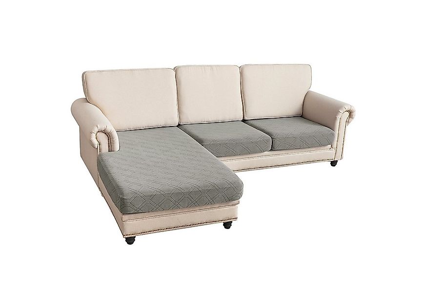 Sunicol Sofabezug L Form, Jacquard Ecksofa Sitzkissenbezug, Stretch Couch S günstig online kaufen