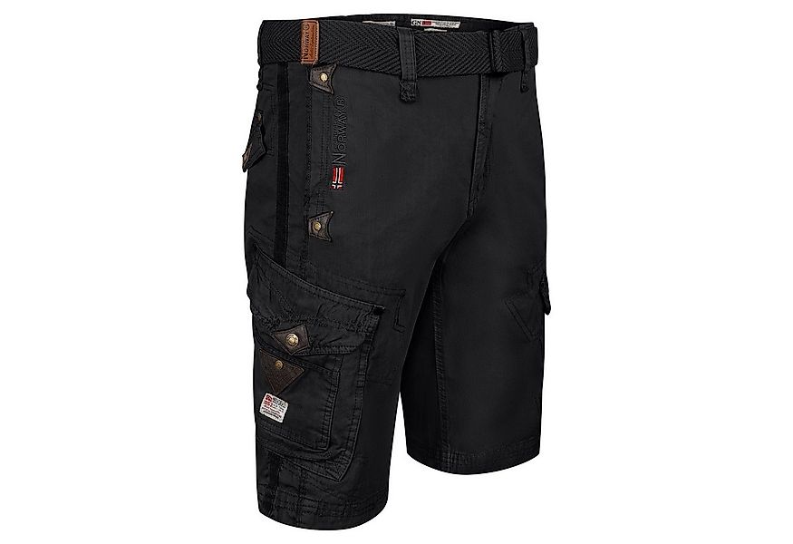Geographical Norway Cargoshorts Herren kurze Hose PEANUT Schwarz (1-tlg) Mi günstig online kaufen