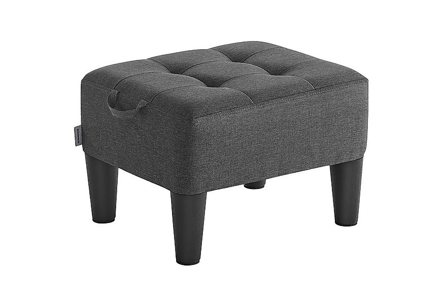 SONGMICS Sitzhocker, Fußhocker, Leinenimitat, Hocker, dicke Polsterung, bis günstig online kaufen