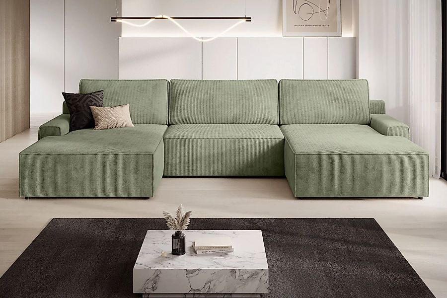 TRENDMANUFAKTUR Wohnlandschaft »Challenge, Schlafsofa mit Bettkasten, Couch günstig online kaufen