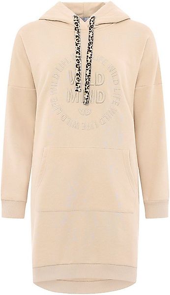 Zwillingsherz Sweatkleid "Wild Vibes" praktische Fronttaschen, Leo-Kordel, günstig online kaufen