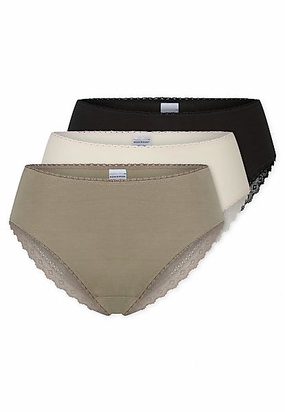 Schiesser Brasilslip "Modern Multipacks" 3er Pack, Spitzenbänder, Single-Je günstig online kaufen