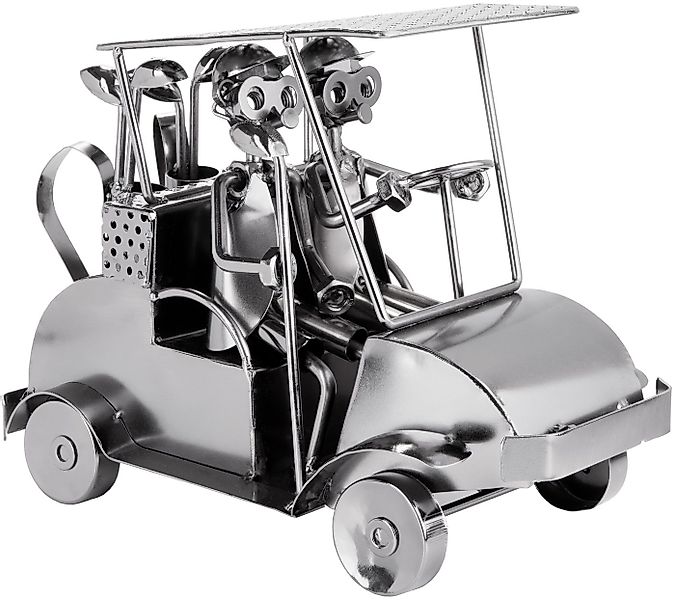 BRUBAKER Dekofigur Metallskulptur Schraubenmännchen Golfcart (1 St), kunstv günstig online kaufen