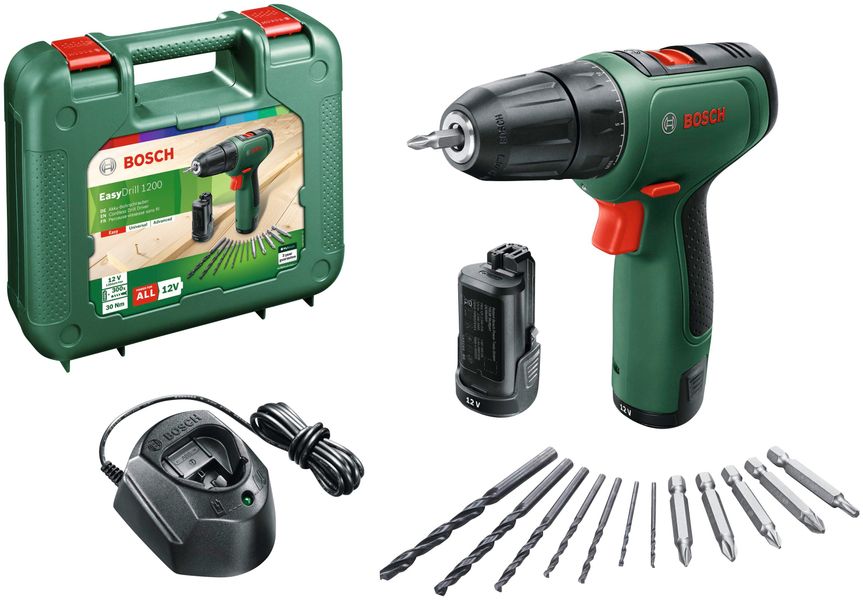Bosch 12 V Akku-Bohrschrauber EasyDrill 1200 inkl. 1,7 Ah Akkus günstig online kaufen