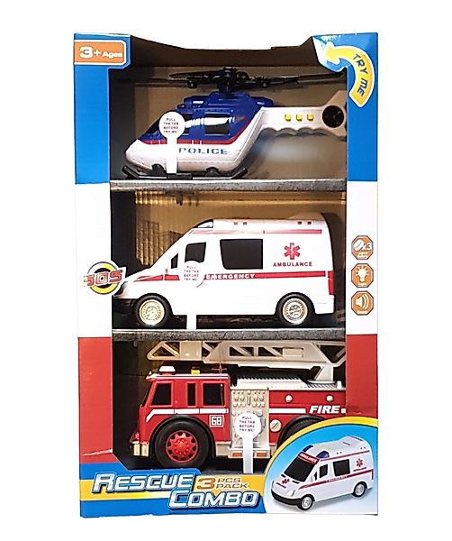 Spectrum Spielzeug-Feuerwehr Einsatzfahrzeuge Feuerwehrauto Krankenwagen Po günstig online kaufen
