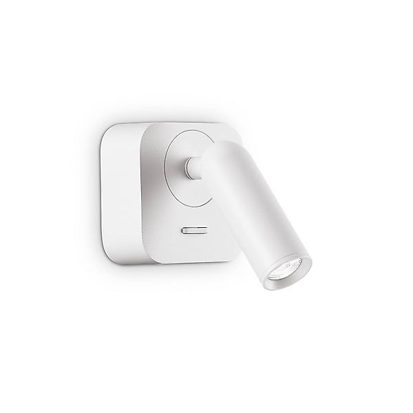Ideal Lux LED-Wandstrahler Bean, weiß, Breite 7 cm, Metall günstig online kaufen