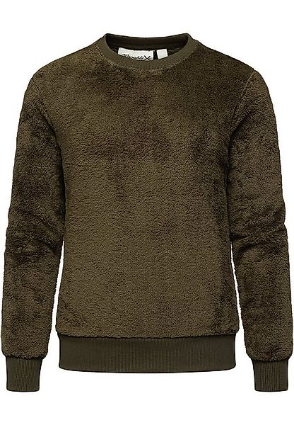 REPUBLIX Sweatshirt LUNA Damen Teddy Pulli Sweatjacke Plüsch Hoodie Pullove günstig online kaufen