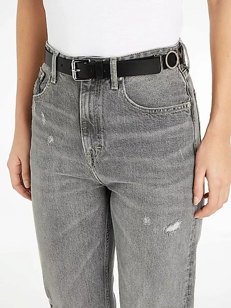 Tommy Jeans Ledergürtel, mit TH-Monogramm-Emblem günstig online kaufen