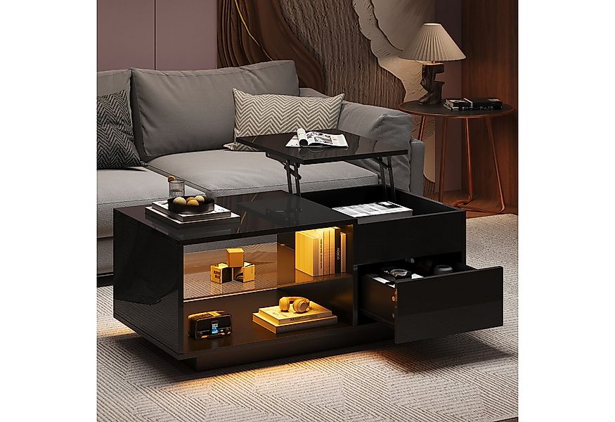 STILVORA Couchtisch Sofatisch Höhenverstellbar,Kaffeetisch Beistelltisch mi günstig online kaufen