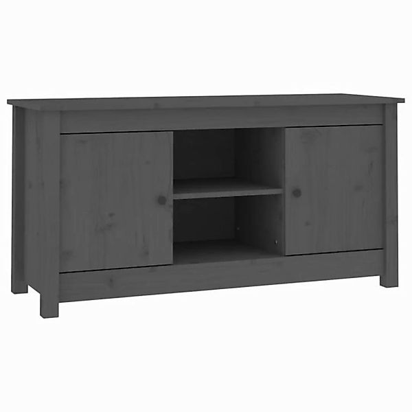 furnicato TV-Schrank Grau 103x36,5x52 cm Massivholz Kiefer (1-St) günstig online kaufen