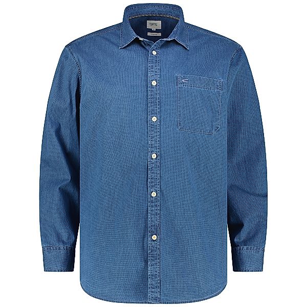 camel active Freizeithemd mit Indigo-Färbung Farbe dunkelblau Größe: 6XL günstig online kaufen