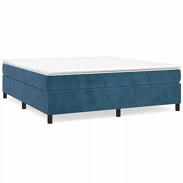 Vidaxl Boxspringbett Dunkelblau 180x200 Cm Samt günstig online kaufen