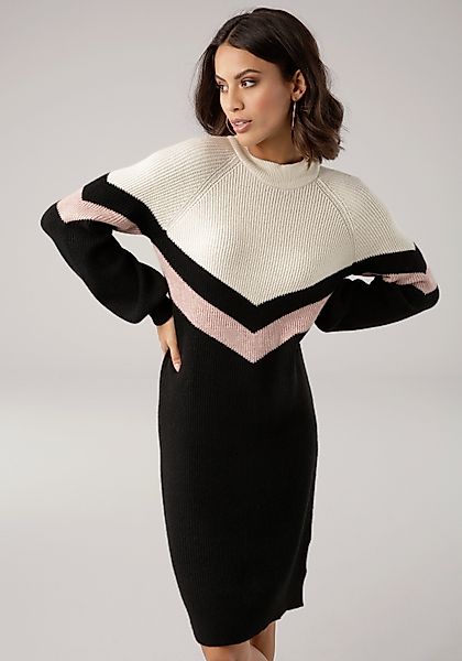 Laura Scott Strickkleid figurbetonter Schnitt, aus günstig online kaufen