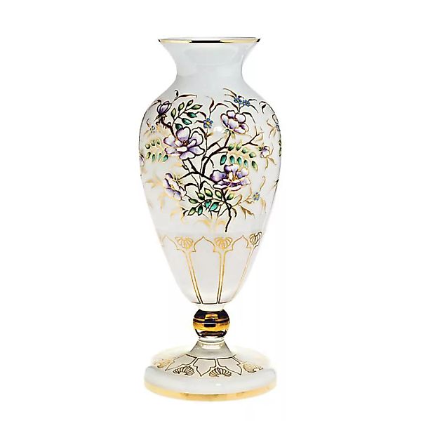 Vase White Queen 44 cm, Multicolor, aus Glas günstig online kaufen