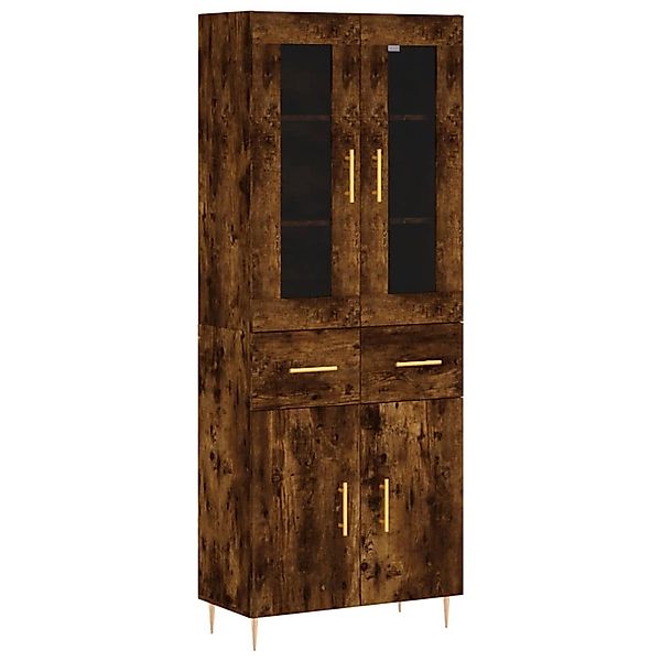 vidaXL Highboard Räuchereiche 69,5x34x180 cm Holzwerkstoff 3198526 günstig online kaufen