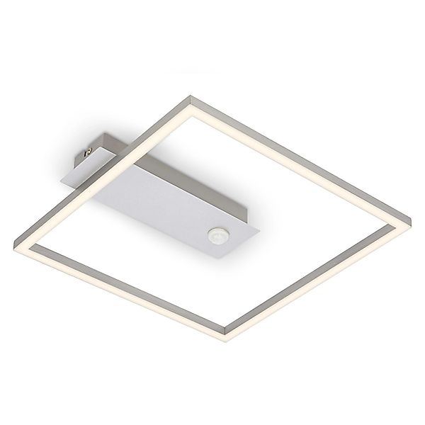 Brilo LED-Deckenleuchte Nici Bewegungsmelder Dämmerungssensor Silber günstig online kaufen