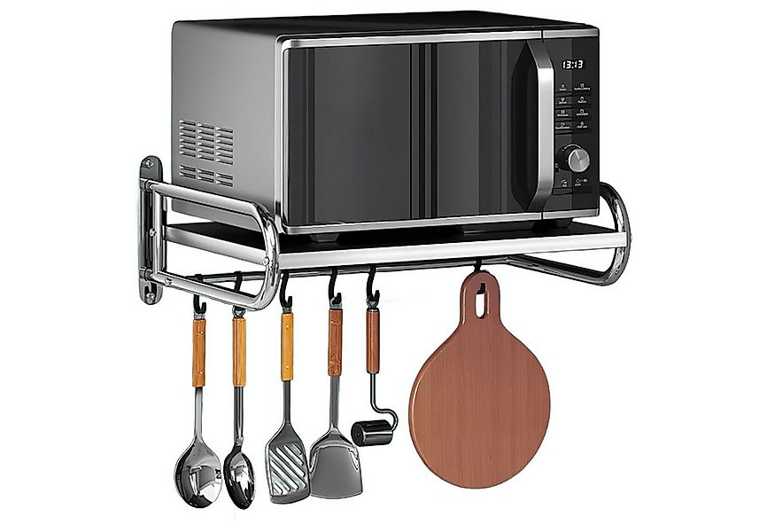 HEYHIPPO Wandregal Wandmontierte Mikrowellenhalterung aus Edelstahl für die günstig online kaufen