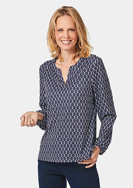 GOLDNER Kurzarmbluse Kurzgröße: Blusenshirt in femininer günstig online kaufen