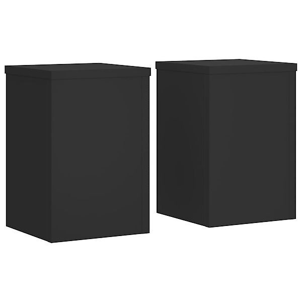 vidaXL Blumenständer Pflanzenständer 2 Stk. Schwarz günstig online kaufen