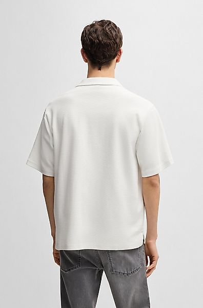 BOSS ORANGE Kurzarmshirt "Pe waffleshirt", mit Ton-in-Ton Logo günstig online kaufen
