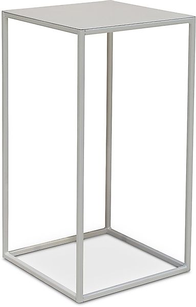 Stage Blumensäule Metall 40 x 40 cm Höhe 75 cm weiß matt günstig online kaufen