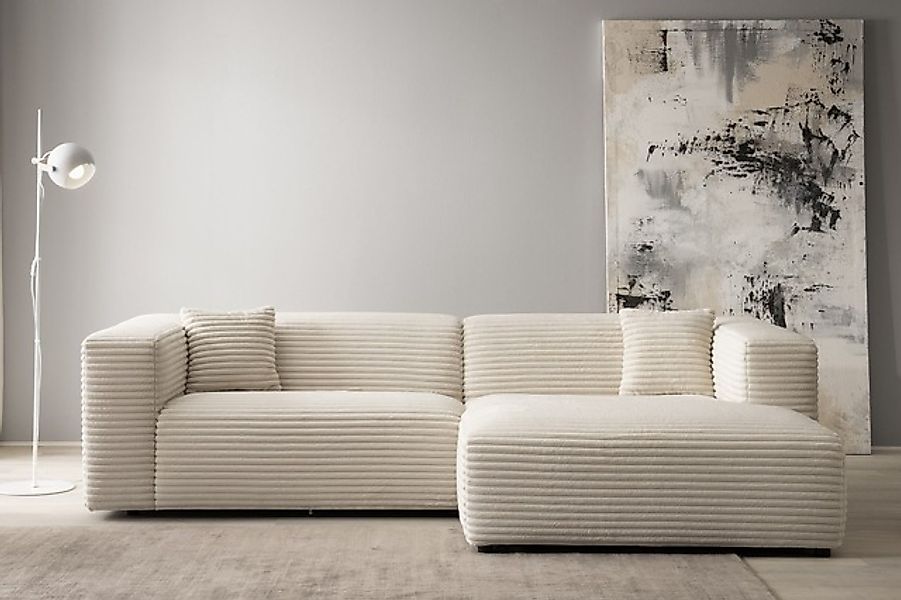 Home affaire Ecksofa »BAKELS, L-Form in Cord oder Boucle-Stoff, moderne Cou günstig online kaufen