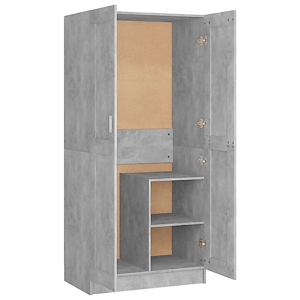 Kleiderschrank Betongrau 82,5x51,5x180 Cm Spanplatte günstig online kaufen