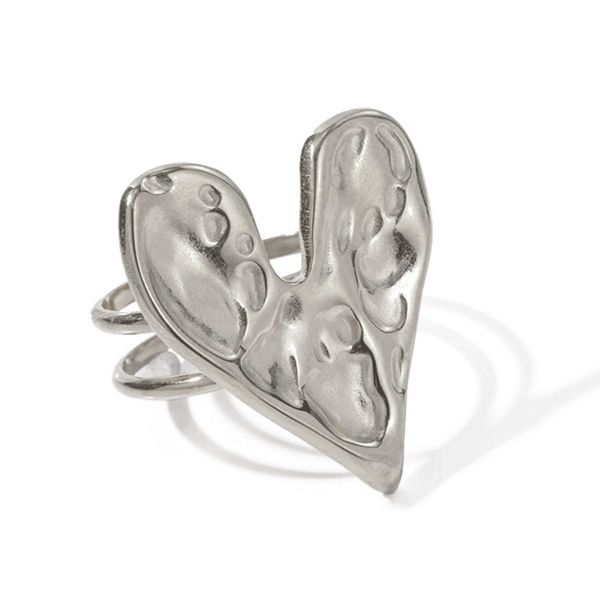 KARMA Fingerring Damenring Herz Edelstahl Gold günstig online kaufen