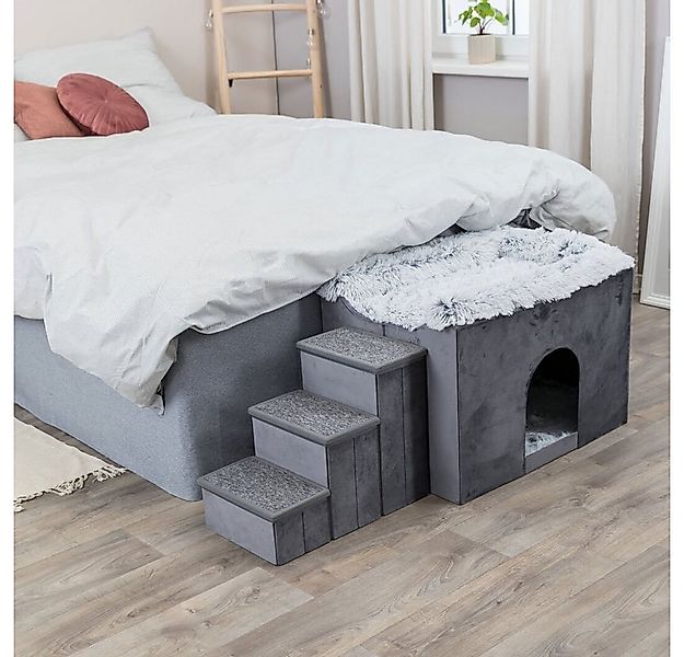TRIXIE Schlafhöhle Trixie Höhle Harvey mit Treppe - 119 × 47 × 50 cm günstig online kaufen