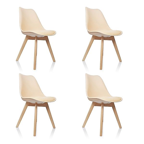 hjh OFFICE Schalenstuhl Schalenstuhl 4er Pack günstig online kaufen
