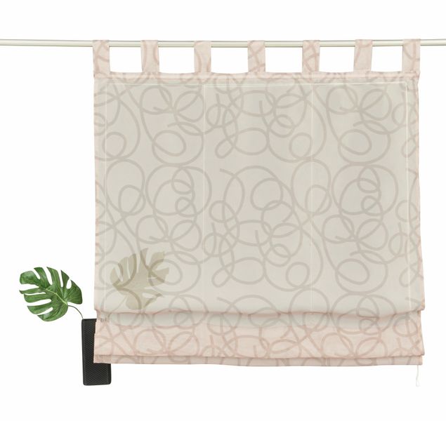 my home Raffrollo "Tanaro" mit Schlaufen Halbtransparent, Voile, Polyester günstig online kaufen
