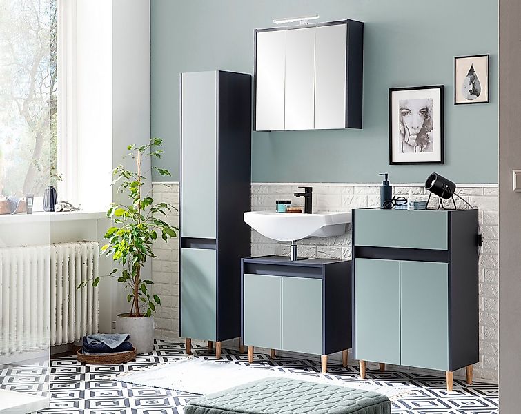 Schildmeyer Spiegelschrank Lovis, Breite 65 cm Mit LED-Leuchte und Schalter günstig online kaufen