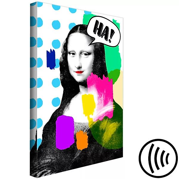 Wandbild Mona Lisa Pop-art (1 Part) Vertical XXL günstig online kaufen