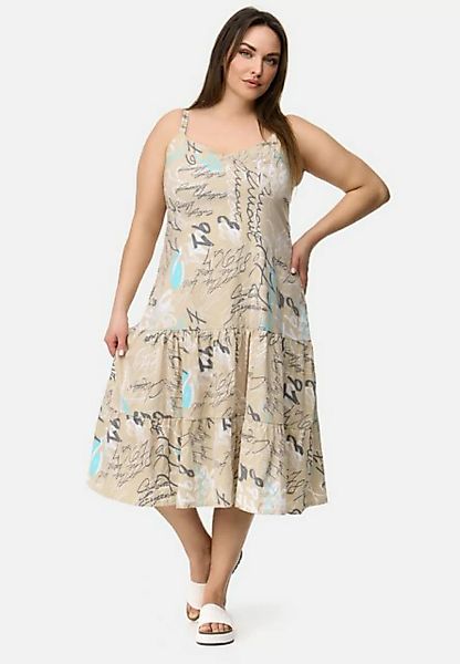 Kekoo A-Linien-Kleid Sommerkleid Midikleid Trägerkleid mit Stretch 'Vivid' günstig online kaufen