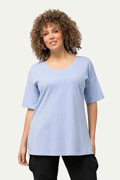 Ulla Popken Rundhalsshirt T-Shirt oversized Rundhals Halbarm günstig online kaufen