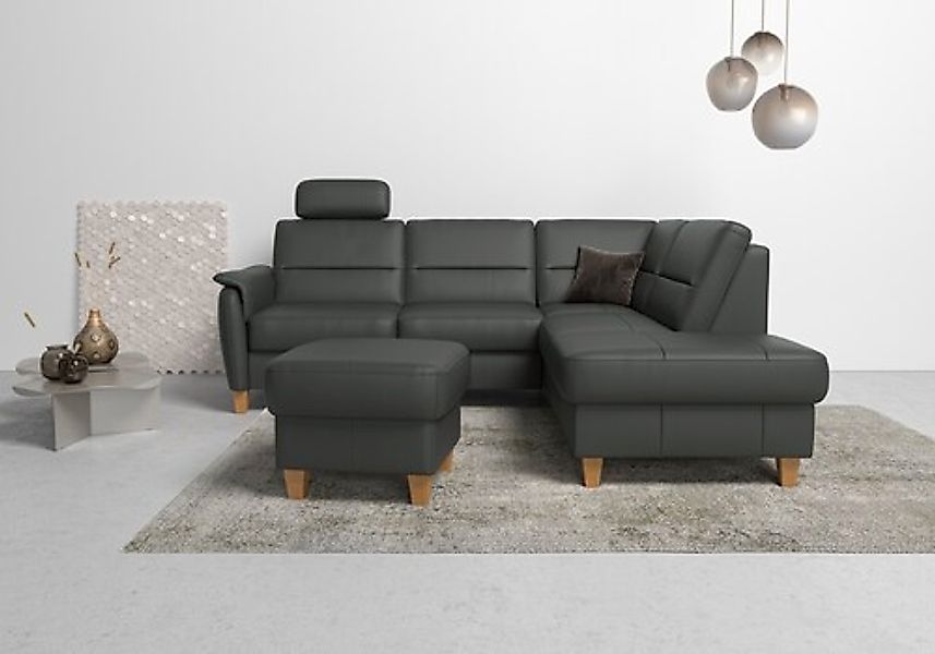 Home affaire Ecksofa »Palmera L-Form, B: 236 cm« optional Bettfunktion & Be günstig online kaufen