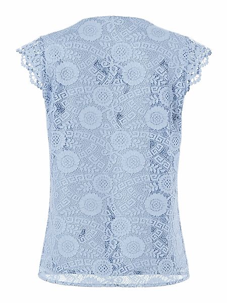 pieces Spitzentop "PCOLLINE SL LACE V-NECK TOP WVN NOOS" günstig online kaufen
